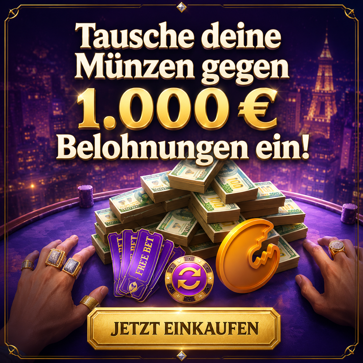 Startbonus 100 Prozent bis 500 Euro